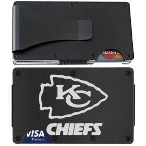 Chiefs Ridge Style Black Titanium Carbon Fiber RFID Blocking Wallet