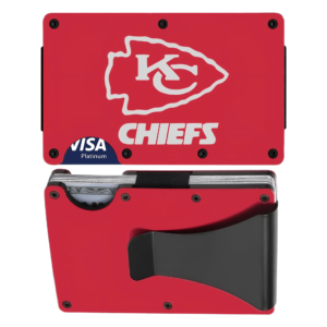Chiefs Ridge Style Red Titanium Carbon Fiber RFID Blocking Wallet